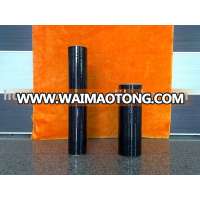 deeply black color of pallet wrapping stretch film by hand