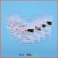 Custom printed airtight dispensing envelopes plastic ziplock pill bag